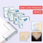 4pcs Table Corner Protector - Child Safety Transparent Silicon Furniture Corner Protectors Self-Adhesive Edge Guard For Baby Proofing Home