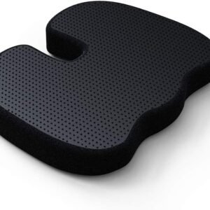 Foam Orthopedic Wedge Seat Cushion, Non-Slip Coccyx Pad, Pain Relief - for Car Computer Desk Chairs and Traveling