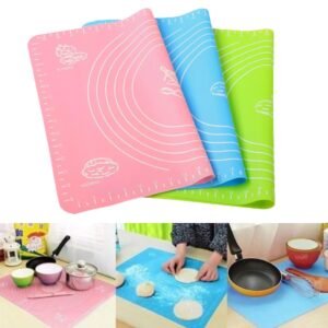 Silicone Baking Roti Mat | Heat Resistant | Non‑Stick Dough Pad with Measurements | Random Color