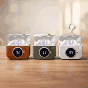 X73 TWS Wireless Earbuds Game Box Edition – True Wireless Stereo Earphones with Retro Retro Console Styling and LED Digital Battery Percentage Display - Random Color
