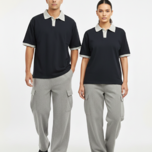 Men’s Stylish Track Suit – Premium Polo T-Shirt & Soft Cargo Trouser Set | Comfortable Casual Sportswear for Gym, Travel & Daily Wear