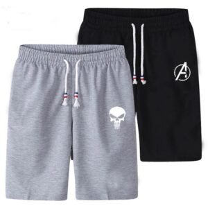 [Pack Of 2] Shorts COTTON JERSEY FABRIC FOR SUMMER | Jersey Shorts for Men